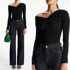 A.L.C. marie top in black small NWT
